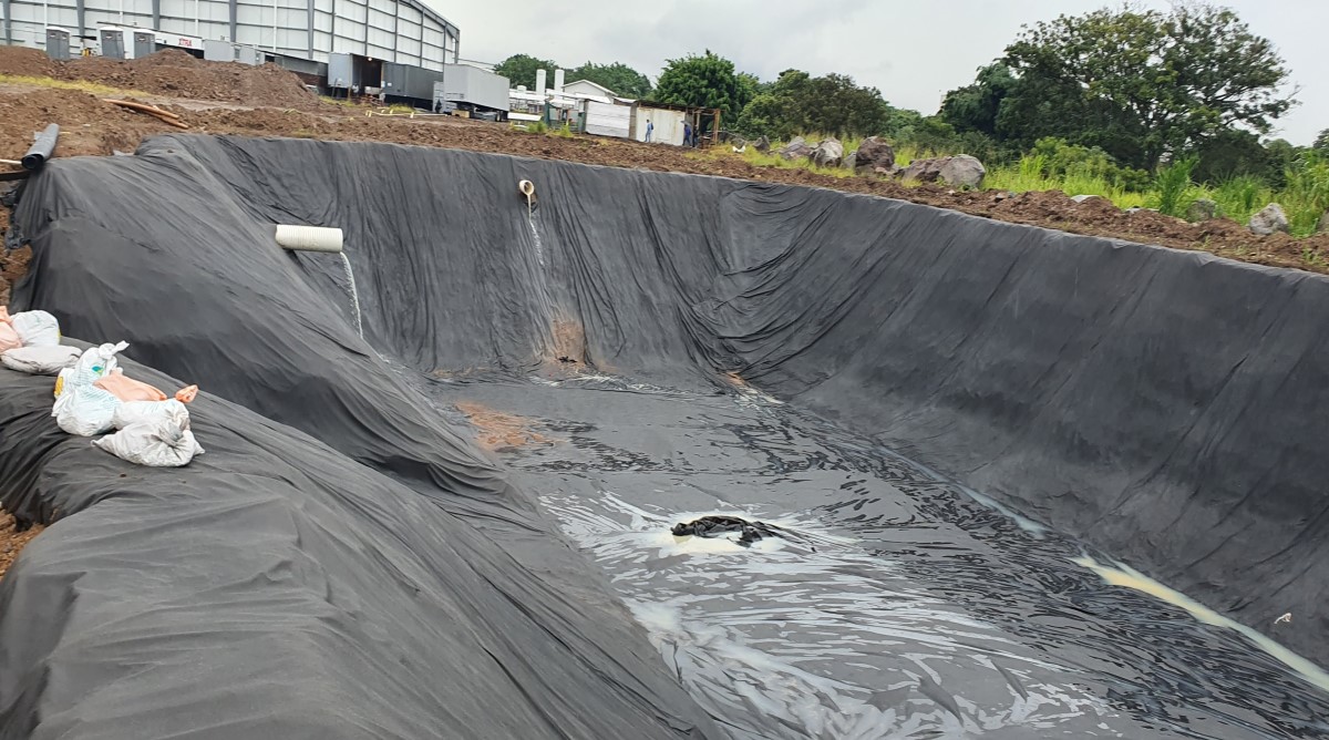 Impermeabilización de laguna de retardo